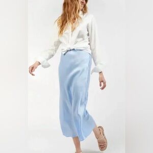 Outerknown Grey Midi Skirt